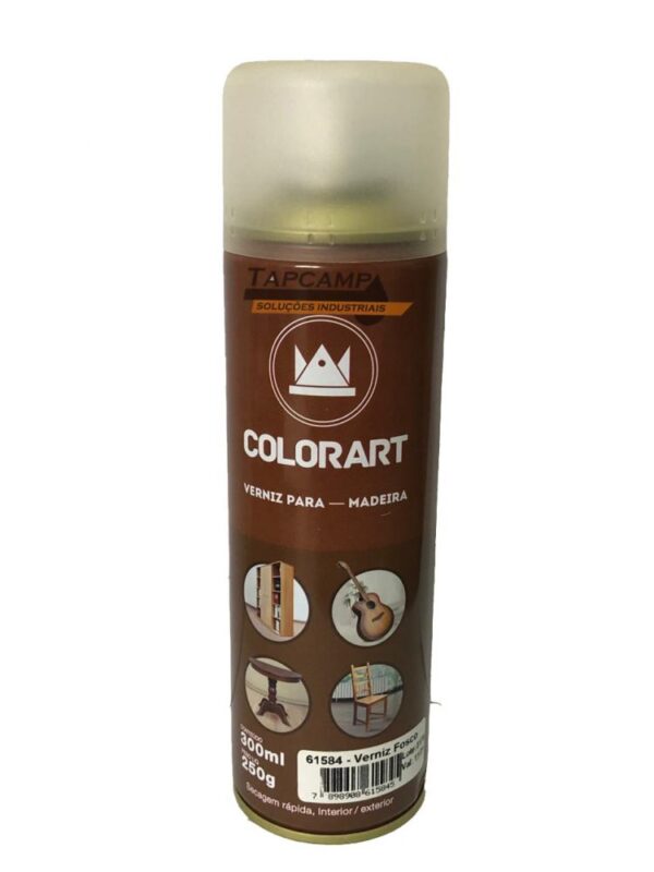 SPRAY COLORART VERNIZ MADEIRA FOSCO 300ML 61584