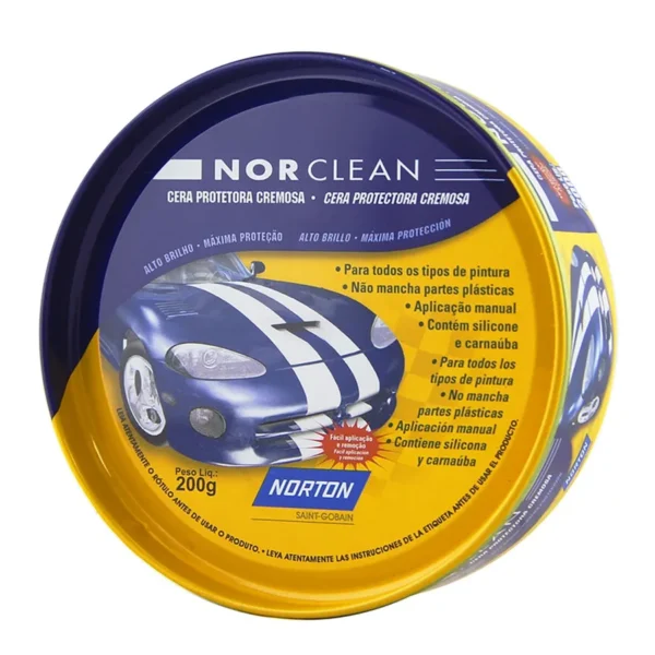 CERA PROTETORA HOBBY C/ SILICONE E CARNAUBA 200G NORTON