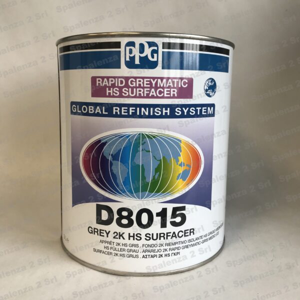 D8015 GREY 2K SURFACER 1LITR PPG (VASADO)