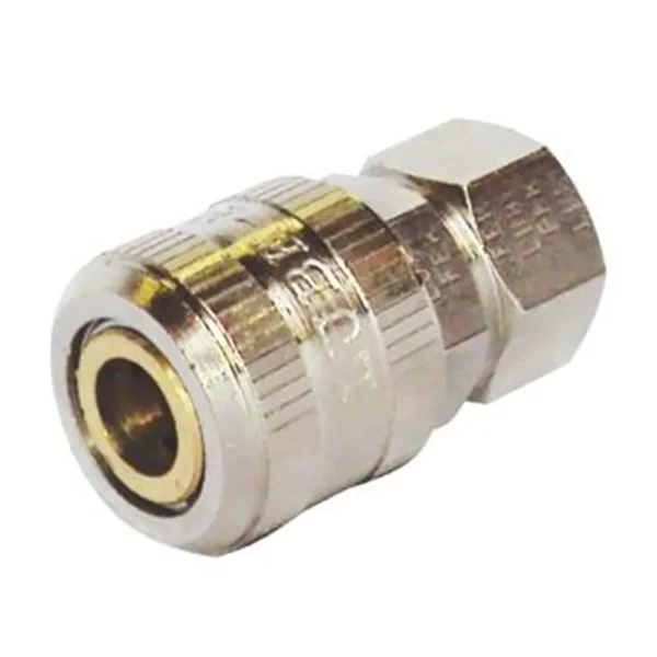 ENGATE RAPIDO C/ ROLETE DE 1/4 FEMEA BSP LUBEFER (LUB-2000)