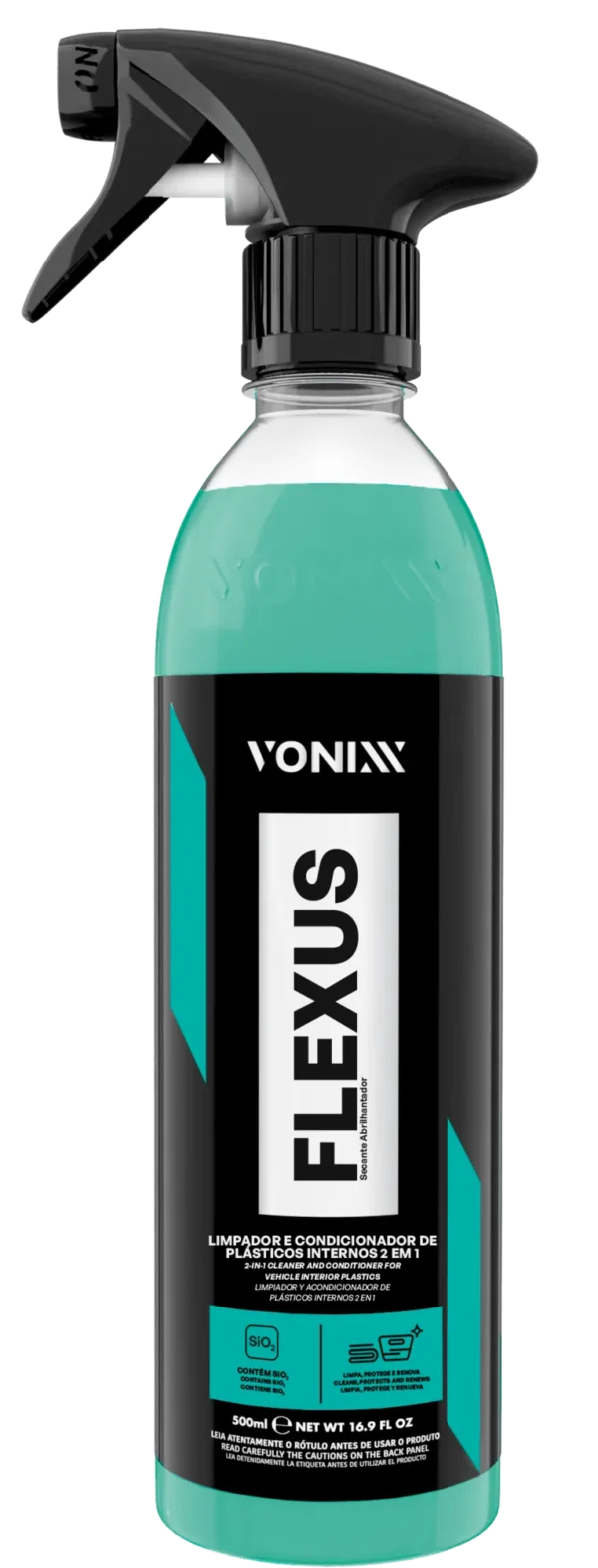 FLEXUS LIMPADOR E COND PLASTICOS INTERNOS 500ML VONIXX