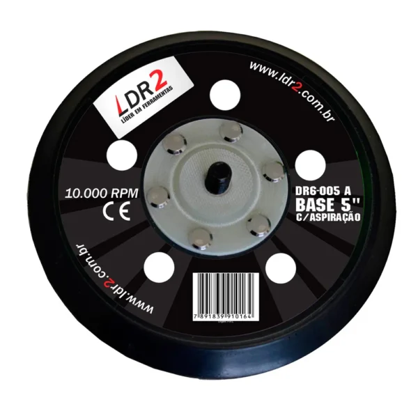 LDR2 DISCO BASE 5" COM ASPIRACAO C/VELCRO DR6-005A