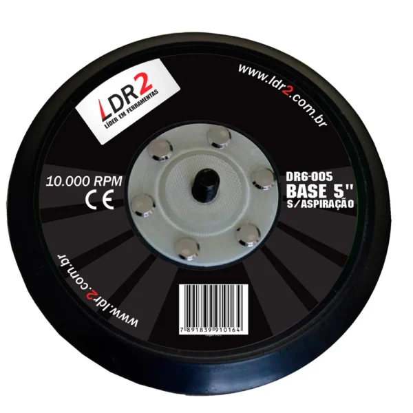 LDR2 DISCO BASE 5" SEM ASPIRACAO C/VELCRO DR6-005