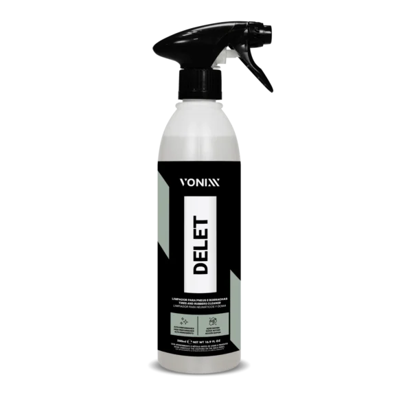DELET LIMPADOR P/ PNEUS E BORRACHAS 500ML VONIXX