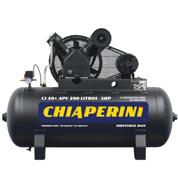 CHIAPERINI COMPRESSOR AR 20+APV RCH 200L C/MT 5HP 220/380V IP21 TRIFASICO