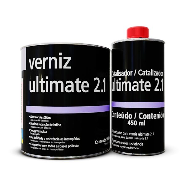 VERNIZ ULTIMATE 2.1 900ML C/ CAT 450ML MAXI RUBBER