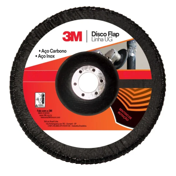 DISCO FLAP GRAO 040 3M (LINHA UG) 178MM GRANDE