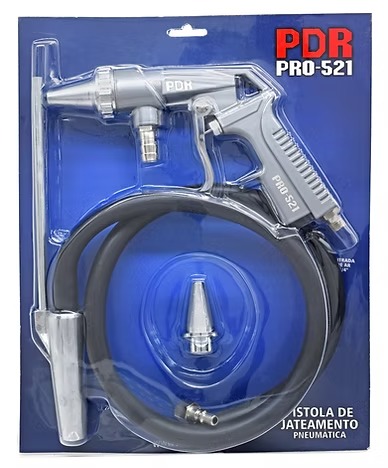 PDR PISTOLA JATEAMENTO PNEUM 6/8MM SUCÇÃO C/ MANGUEIRA PRO-521